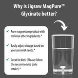 Jigsaw Health MagPure Glycinate: calidad Albion Labs para mayor biodisponibilidad.