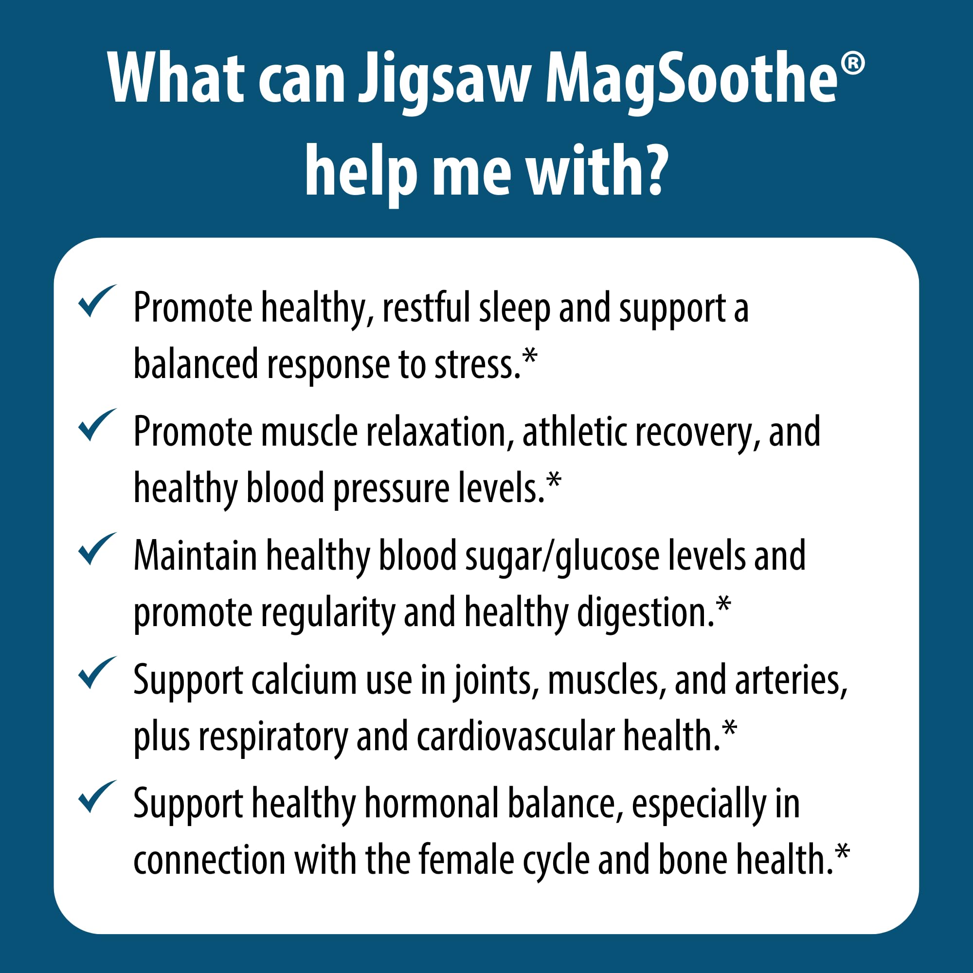 Experiencia calmante de Jigsaw MagSoothe para piernas y mente.