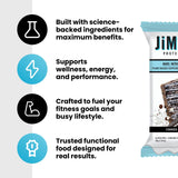 JiMMYBAR! alimento reemplazo para días ocupados, opción rápida y nutritiva.