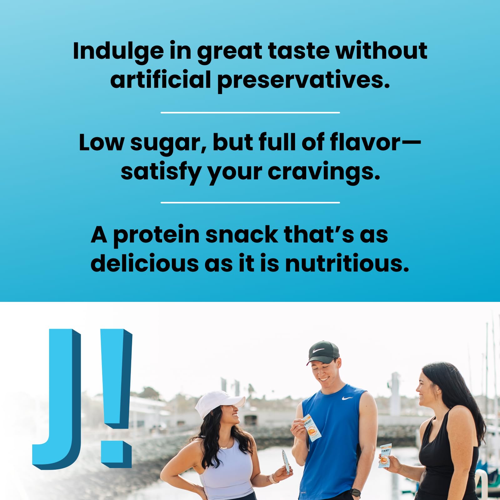 Snack práctico de JIMMYBAR para después del entrenamiento