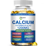 JINGYAT calcio 1200mg, cápsulas: apoyo a huesos fuertes, D3 y K2