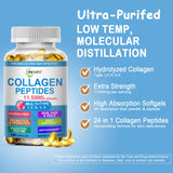 JINGYAT Cápsulas Colágeno Multi botella cerrada, fácil absorción