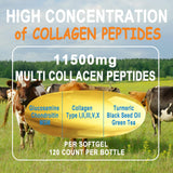 JINGYAT Colágeno Multi ingredientes, antioxidantes y enzimas para absorción