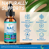 JINGYAT NAC 1200 mg, gotas puras sin aditivos ni gluten