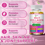 JINGYAT cápsulas con vitamina C y ácido hialurónico para piel y cabello.
