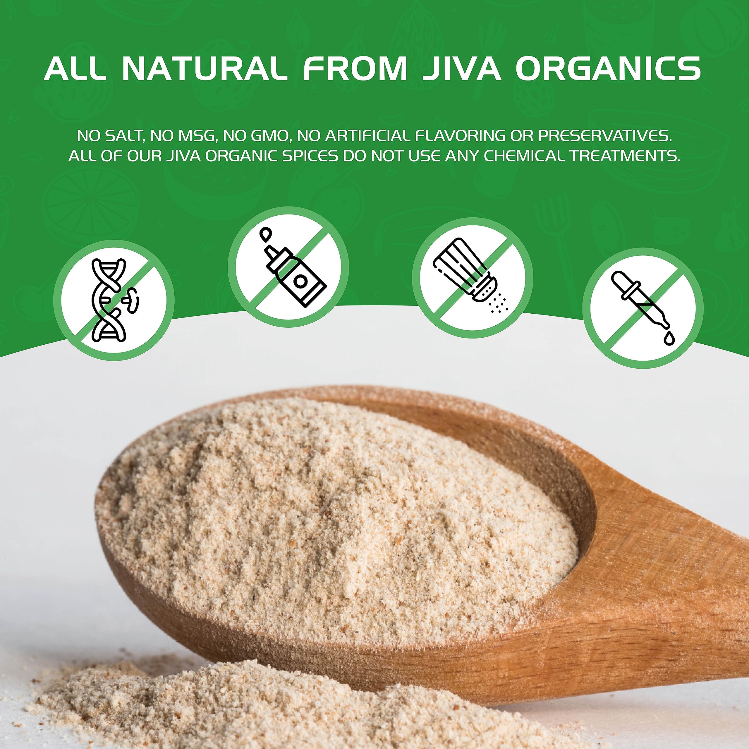 Jiva Organics polvo de psilio, bolsa de 28 onzas para casa.