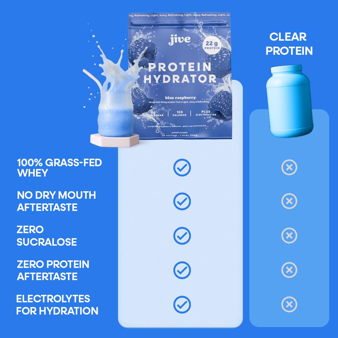 Porciones de 25 para proteína clara de Jive.
