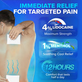 Parche JJ CARE lidocaína-cuello-hombros para alivio de tensiones en cuello