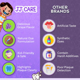 JJ CARE tabletas reveladoras portátiles para viaje y práctico.