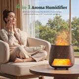 Lámpara de sal Himalaya JJNJJN ilumina suavemente el ambiente.