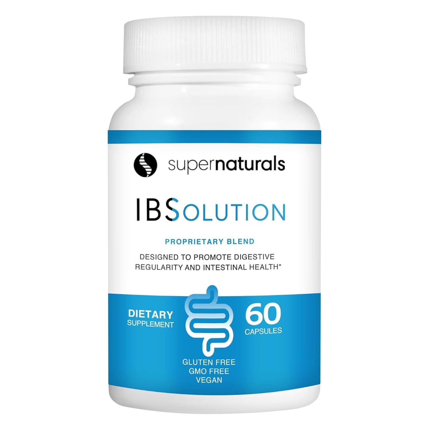 Cápsulas de JLM NUTRITIONALS IBSolution para apoyo digestivo diario.