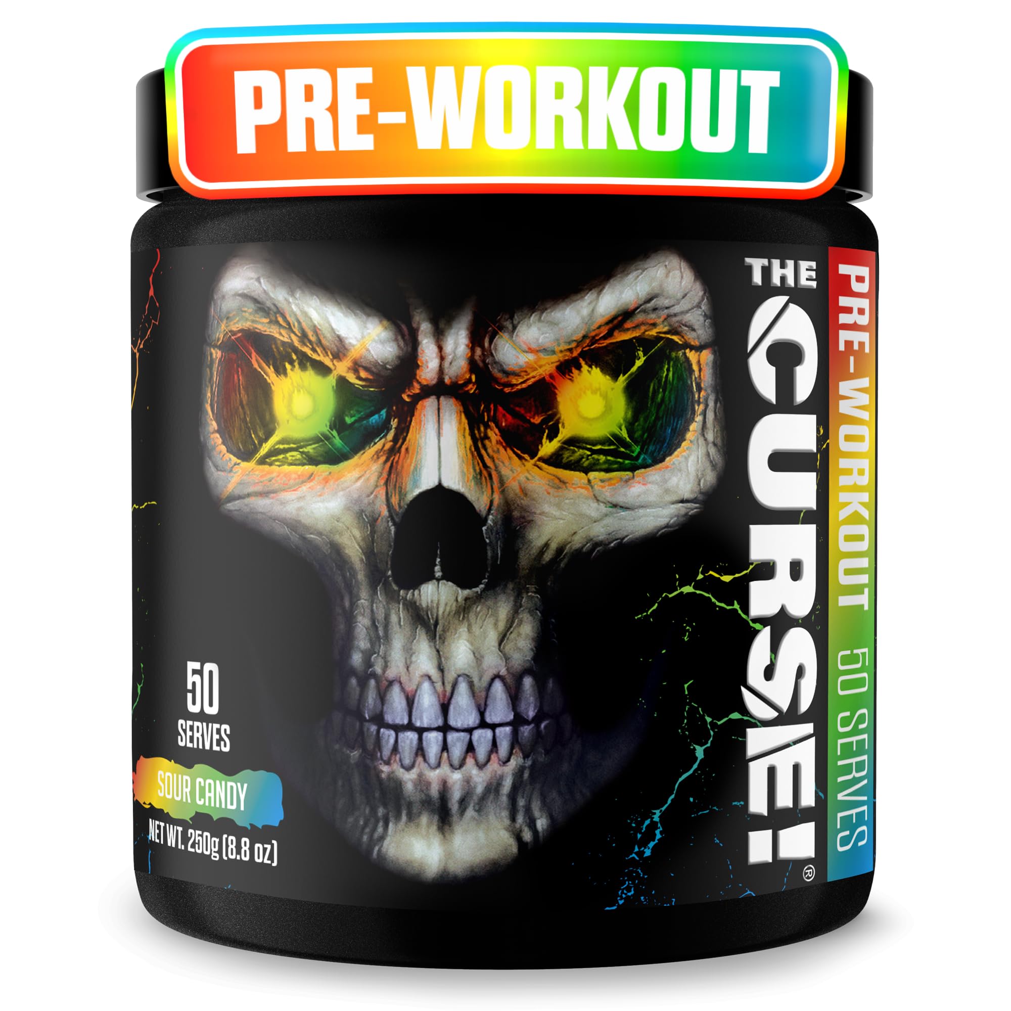 The Curse! de JNX SPORTS, pote de preentrenamiento para sesiones intensas.