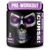 La Maldición Uva de JNX Sports en pote, sabor intenso para entrenar con energía.