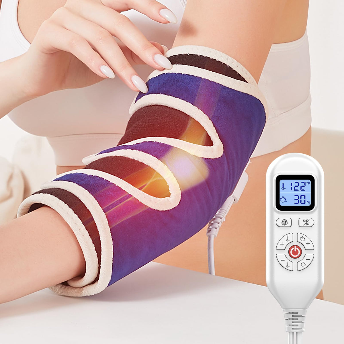 JOBYNA almohadilla de calor para codo con diseño ergonómico, vista general