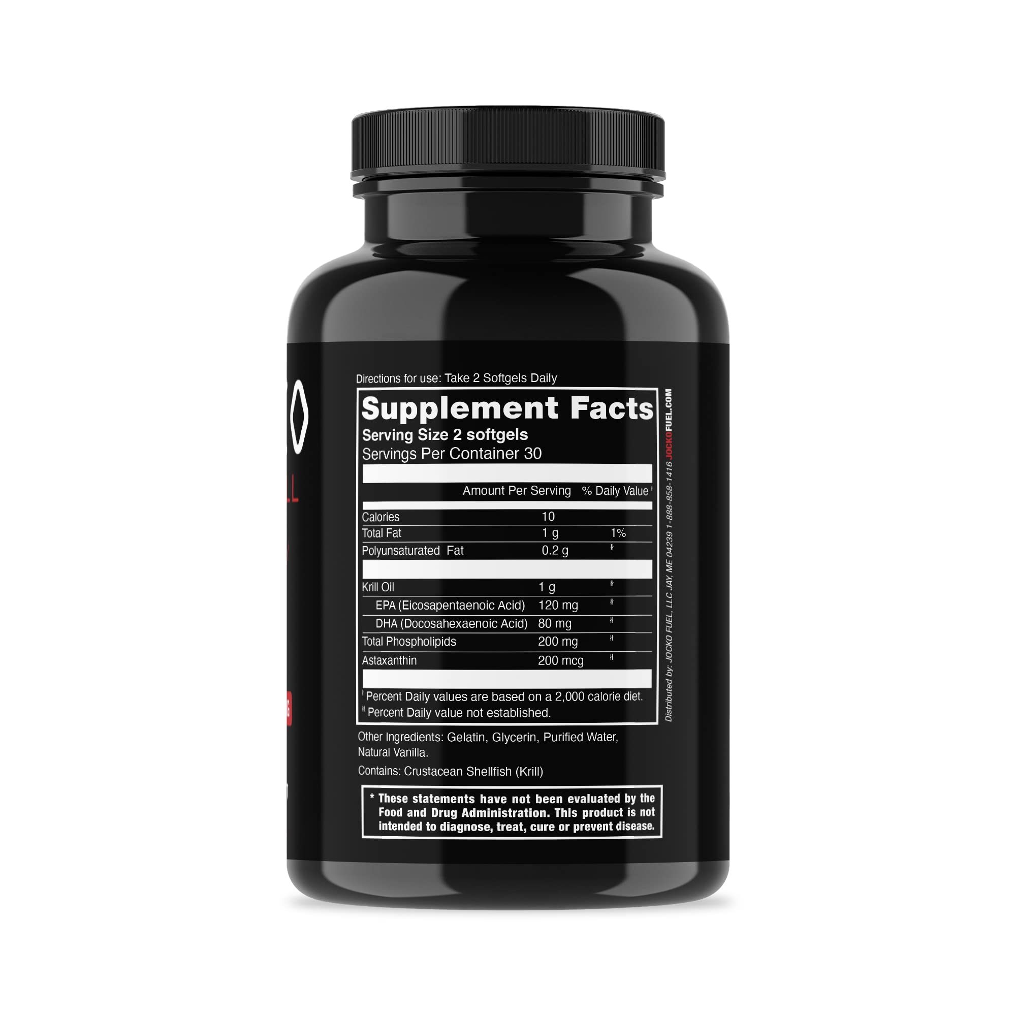 Cápsulas de Jocko Fuel Antarctic Krill Oil para función mental.