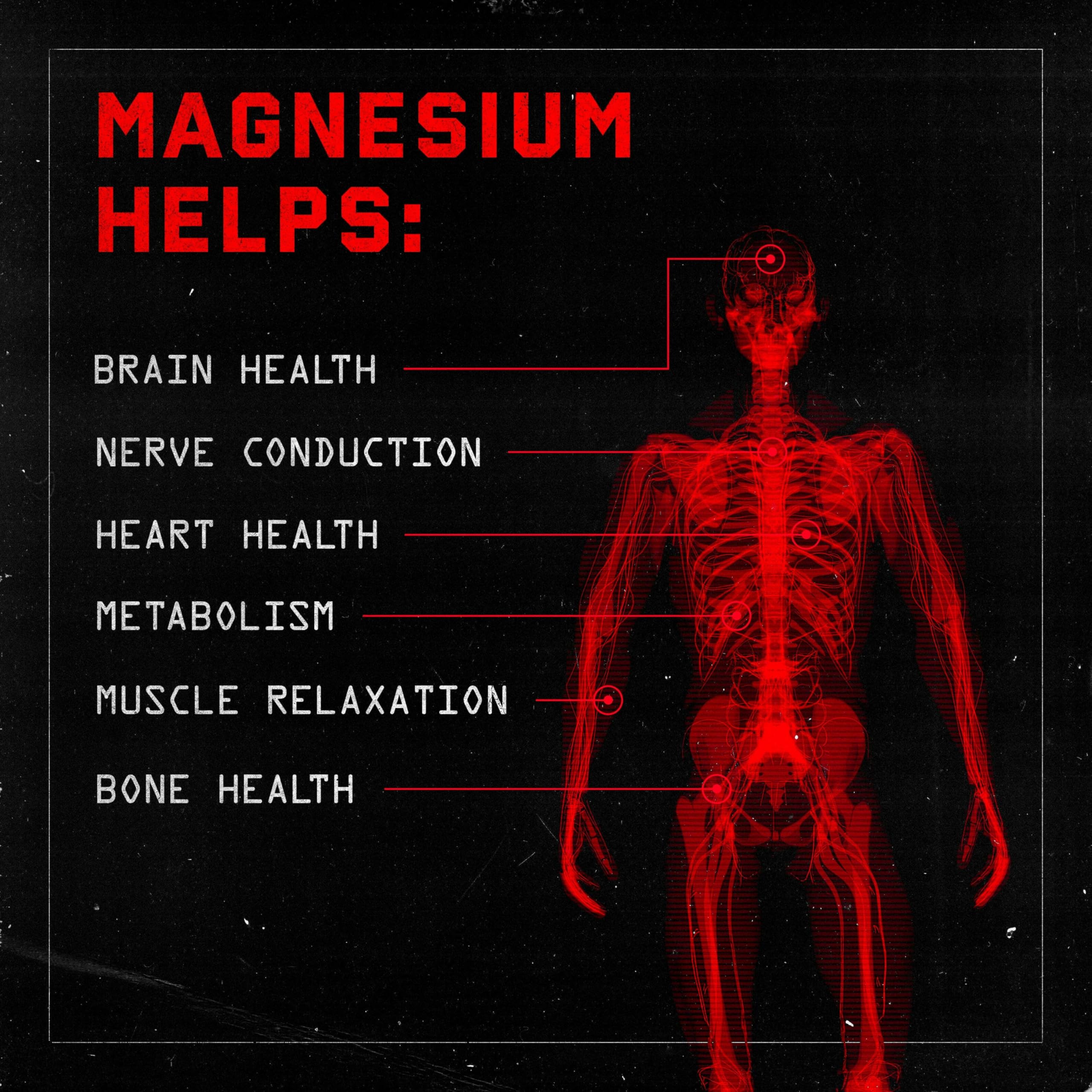 Primer plano de cápsulas de magnesio Jocko Fuel para descanso.