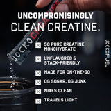 Jocko Fuel Creatine Stick Packs, dosificador práctico para mezclar en 8 onzas.