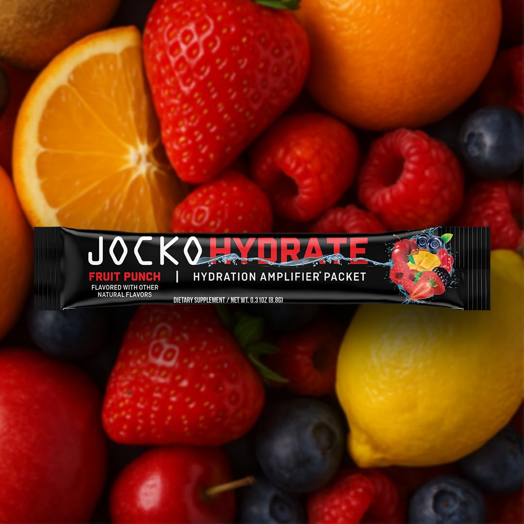 Jocko Fuel Hydrate: vitaminas C, B6 y B12 para energía.
