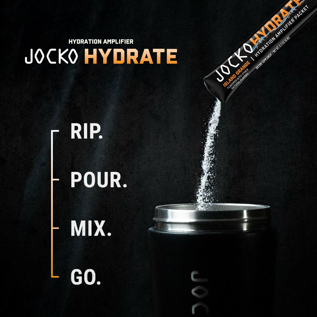 Jocko Fuel Hydrate, bajo azúcar, sin edulcorantes artificiales para entrenos diarios.