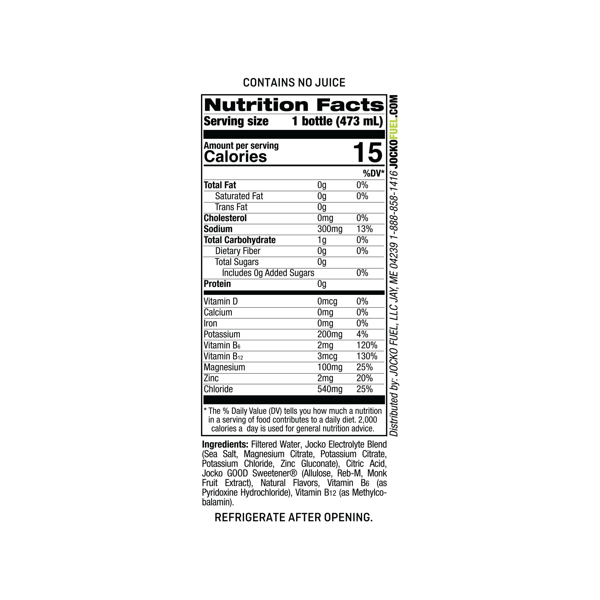 Jocko Fuel Hydrate etiqueta-frontal, sabor limón-lima para entrenar