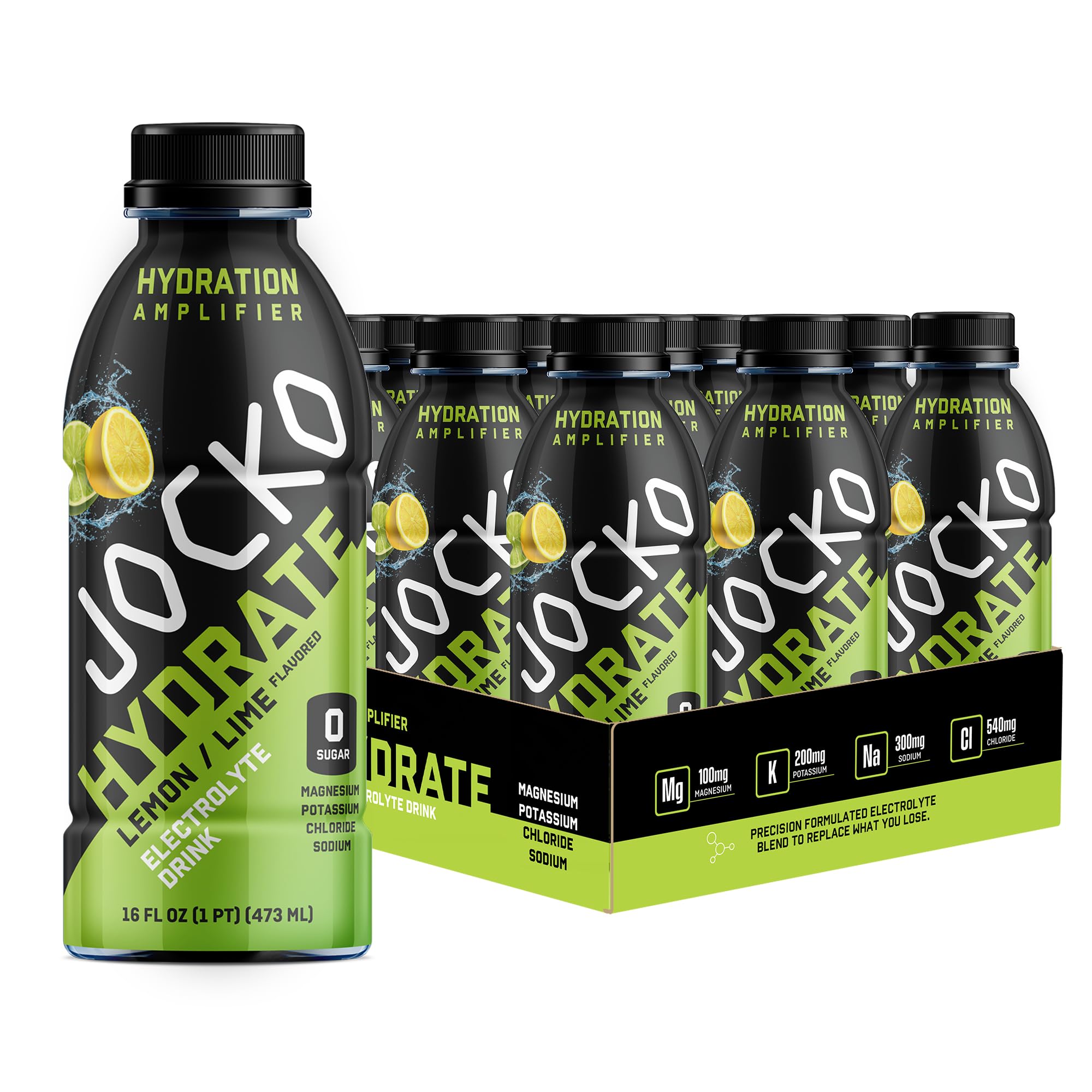 Jocko Fuel Hydrate frasco-16oz, rehidratación rápida para entrenamientos