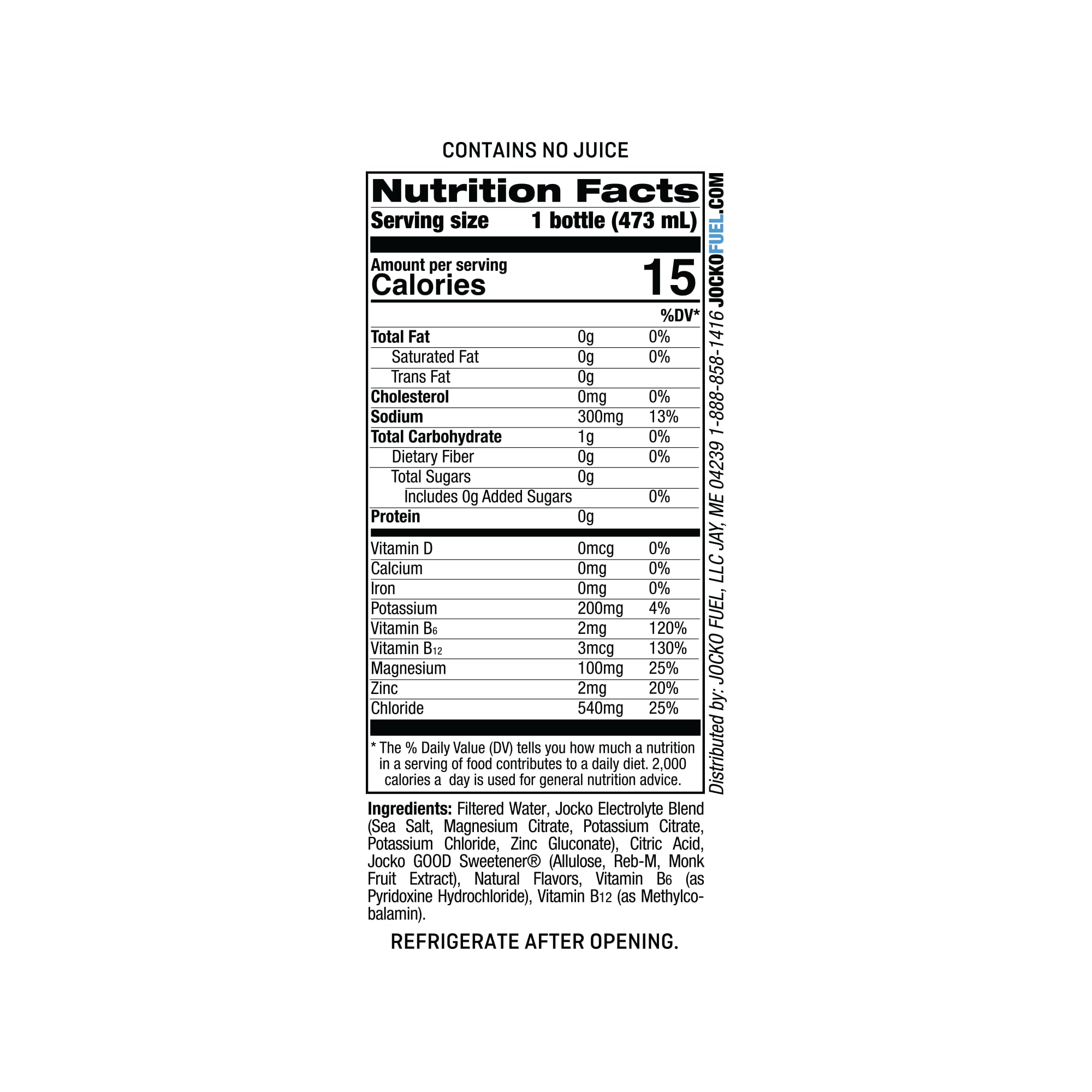 Jocko Fuel Hydrate, primer plano de electrolitos para rendimiento sostenido.