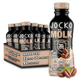 Jocko Fuel Mölk, botella 12oz lista para beber, proteína para entrenamiento diario.