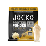 Jocko Fuel Proteína de Suero, embalaje práctico para almacenamiento y uso fácil