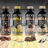 Paquete de doce bebidas chocolate Jocko Mölk, listas para consumir.