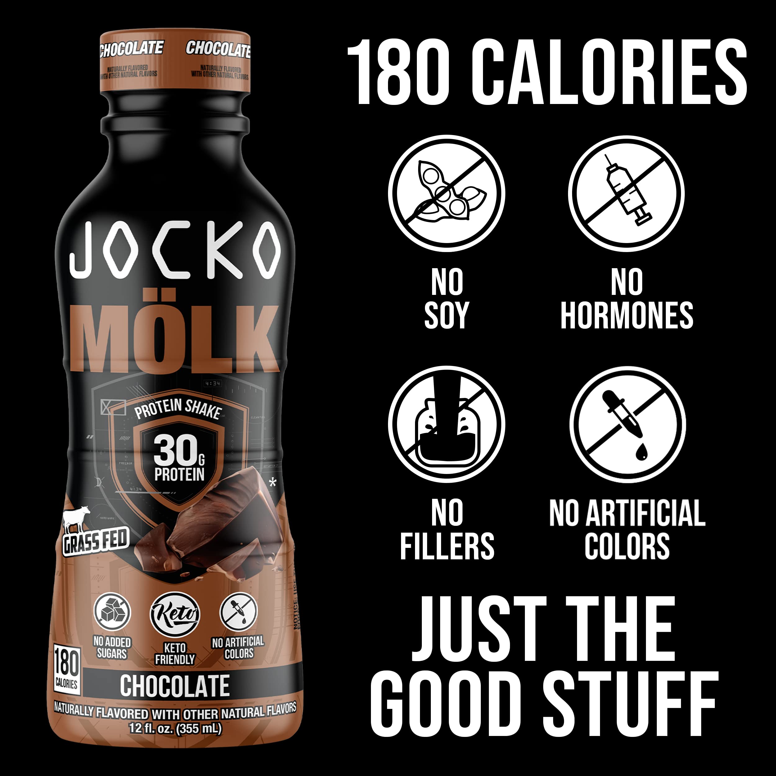 Textura cremosa de Jocko Mölk chocolate en cada sorbo.