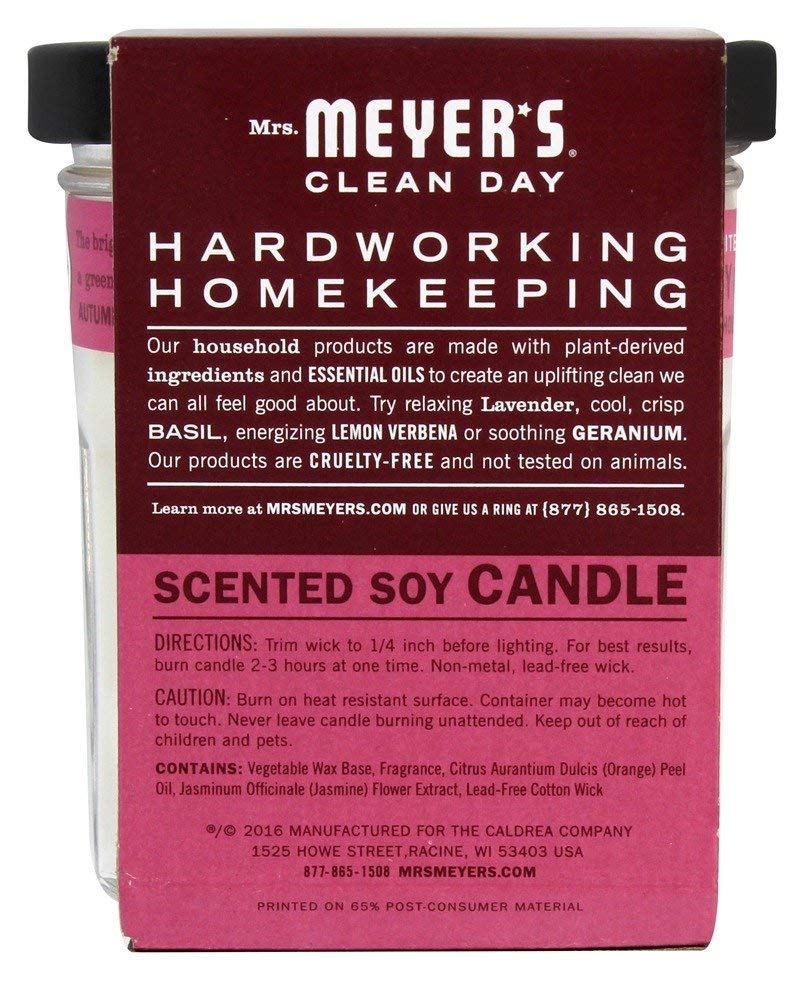 Pack de 6 velas de soja Mrs. Meyer's Mum para casa.