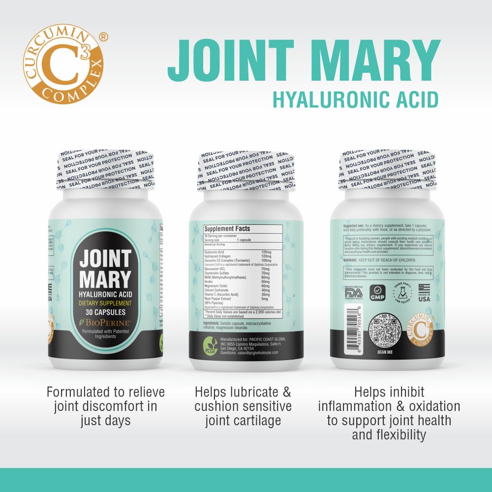 JOINT MARY curcumina c3 complex en cápsulas antioxidantes naturales