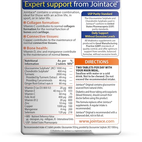 Jointace: cúrcuma como ingrediente, aporte a la dieta.