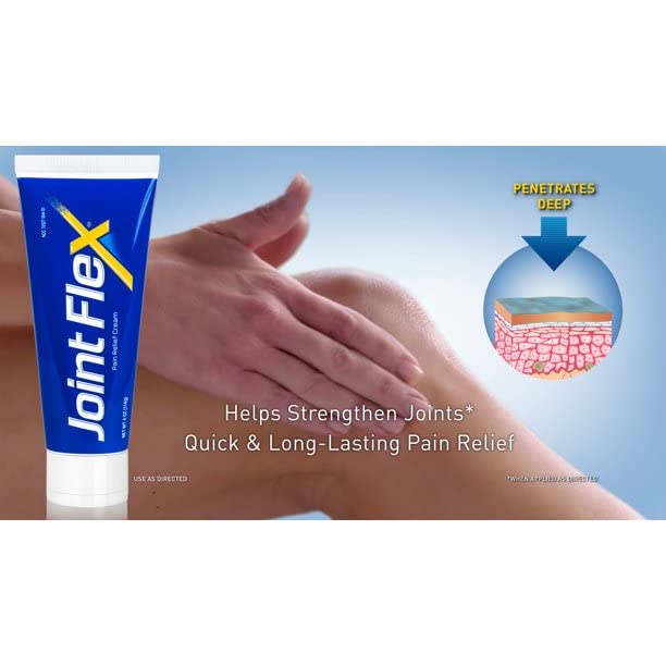 JointFlex crema para aplicación en rodillas, ayuda para movilidad diaria.
