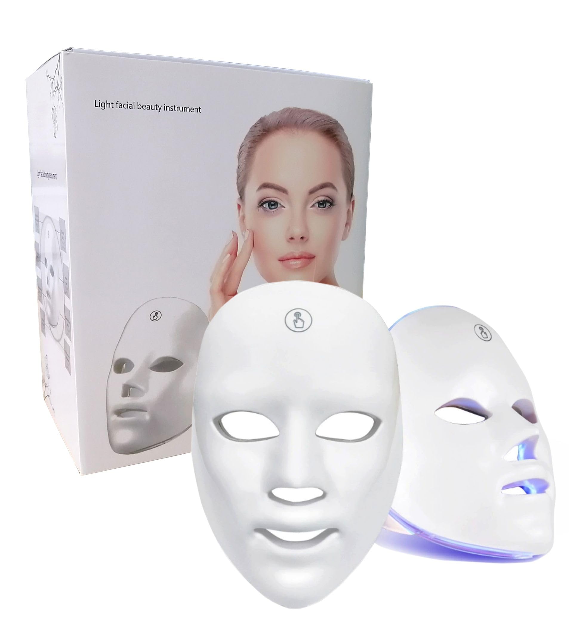 Jooley máscara facial de 7 colores ilumina la piel para un aspecto radiante.