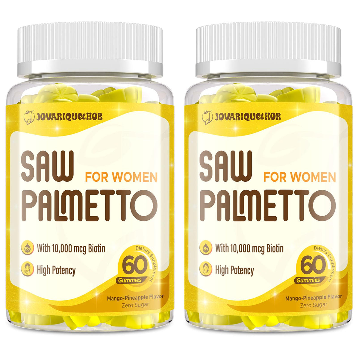 Gomitas Jovariquethor Saw Palmetto sabor mango-piña para uso diario