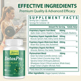 Jovianoy Detox 26-en-1: ingredientes en tableta para bienestar diario