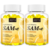 Jovianoy SAM-e Gummies frente a la lata, presentación conveniente para uso diario.