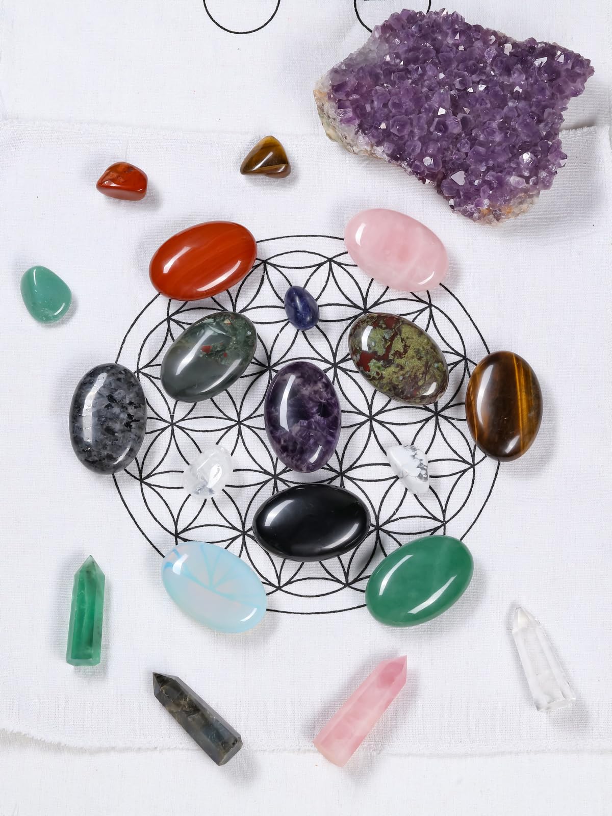 Piedra amatista Jovivi en empaque regalo elegante