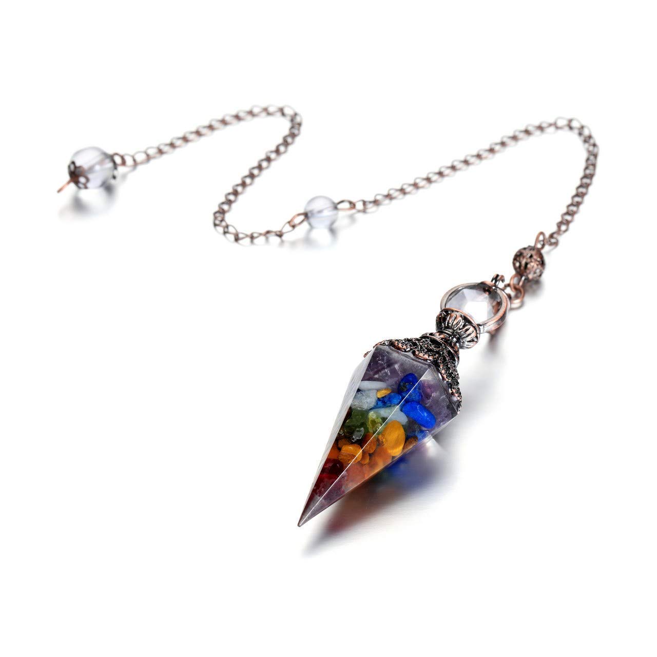 Jovivi lapislázuli pendulo cristal para claridad mental y enfoque.