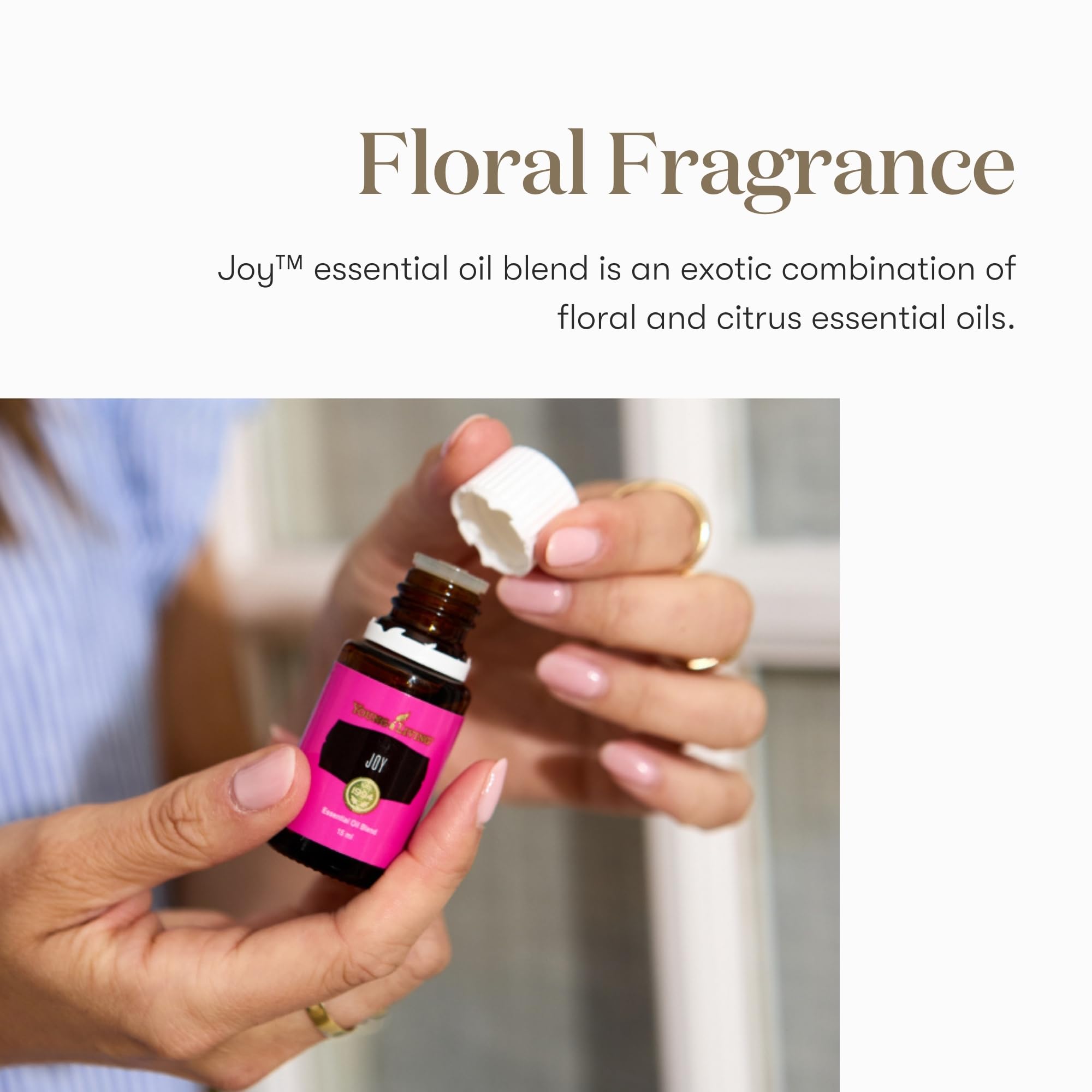 Joy en difusor para ambientar el hogar con notas florales.