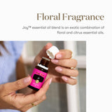 Joy en difusor para ambientar el hogar con notas florales.