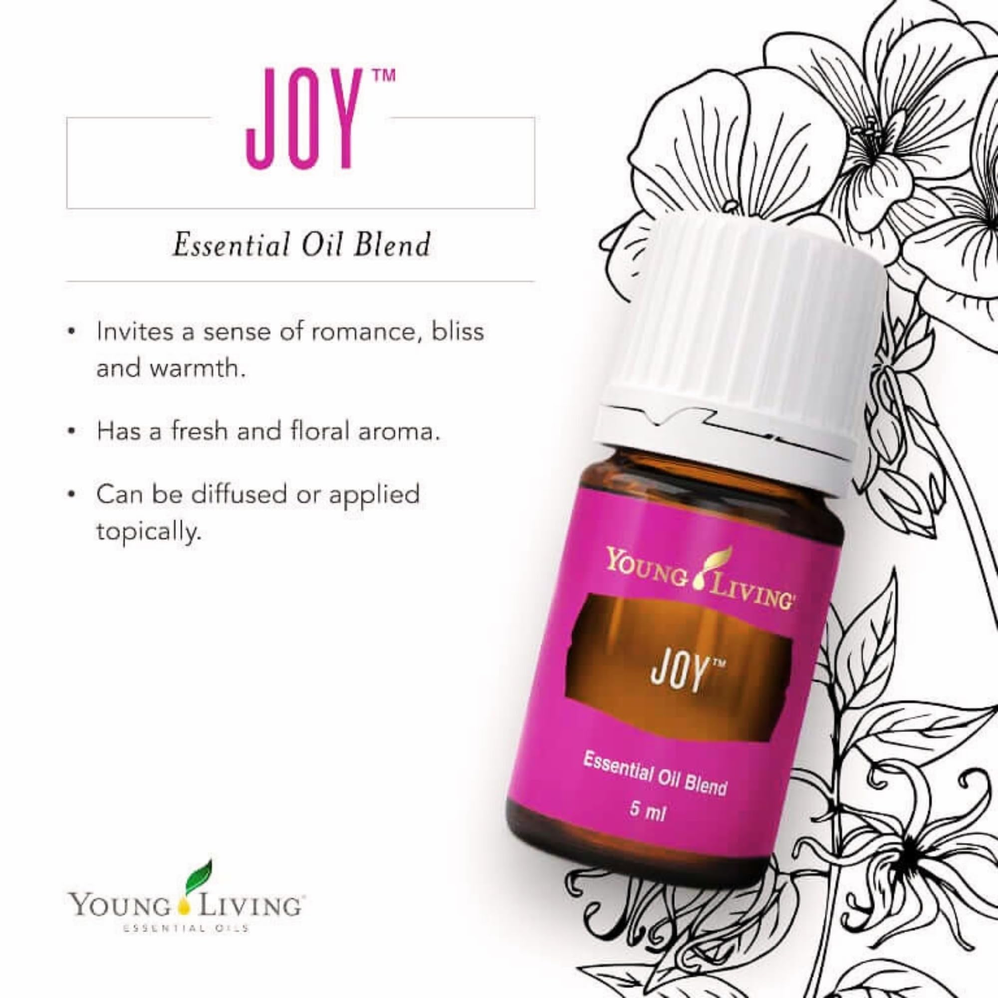 Joy: primer plano del aceite esencial para perfumar naturalmente.
