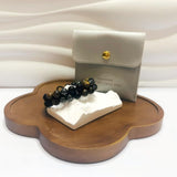 Joyandcelet pulsera triple de protección con obsidiana negra para absorber energías negativas
