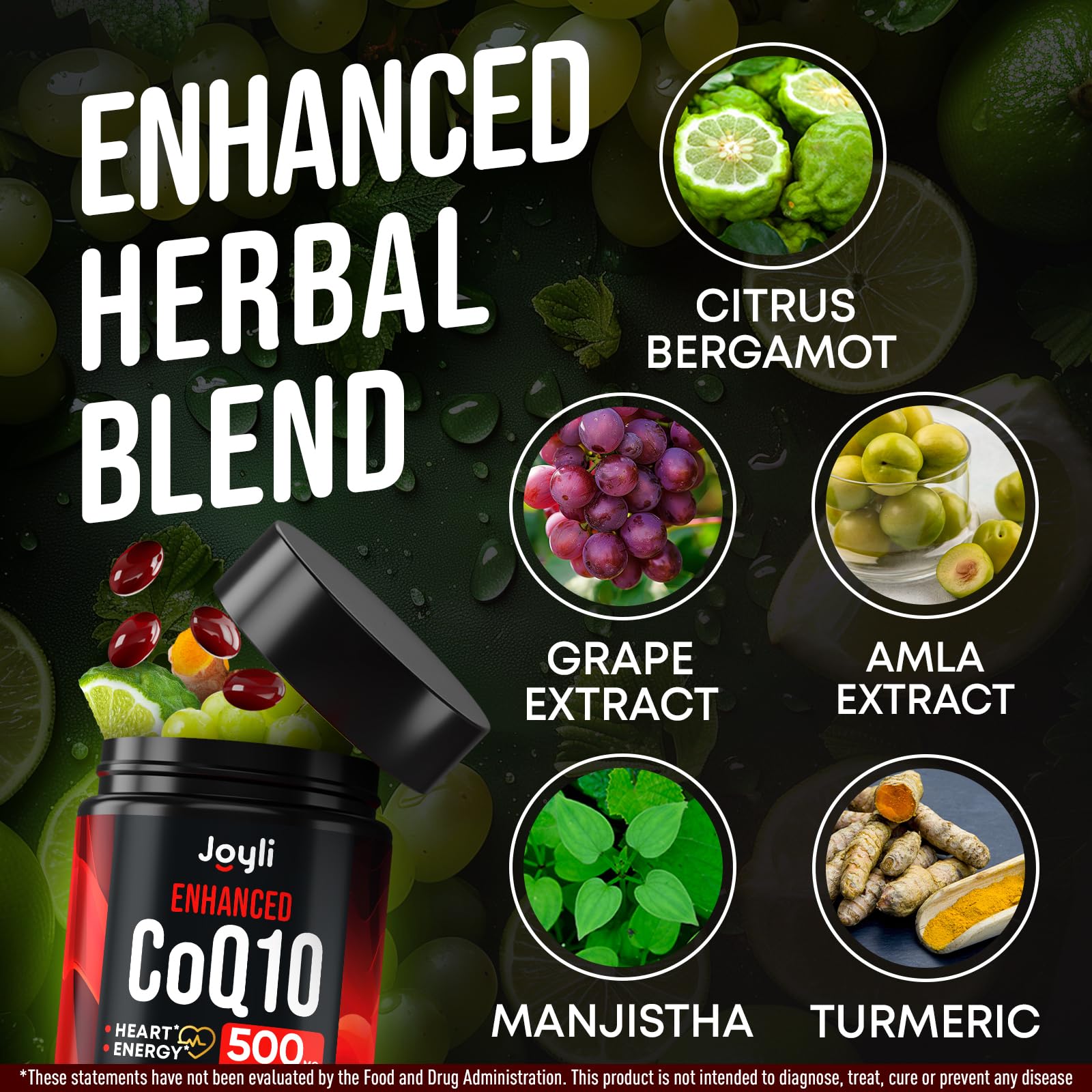 JOYLI Nutrition CoQ10 500mg - garantía de calidad y pureza en cada lote