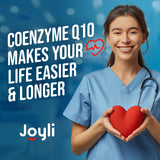 JOYLI Nutrition CoQ10 500mg - etiqueta con datos de lote y pureza