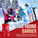 Empaque compacto de JOYLI Quercetin Gummies, ideal para viajes.