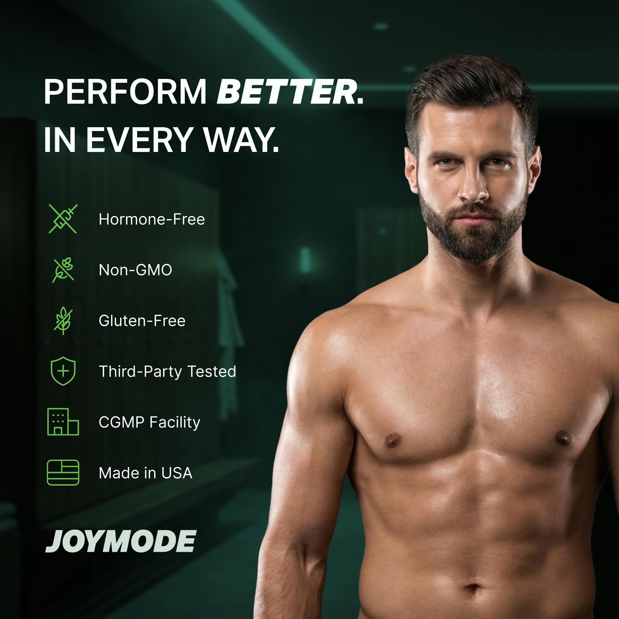 JOYMODE etiqueta muestra dosis de ashwagandha, DIM y minerales