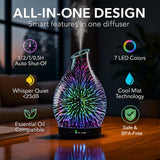 JOYOLO difusor con humidificador y luz nocturna para dormitorio.