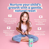 JoySpring DetoxZee frambuesa, mezcla fácil en jugo para niños activos.